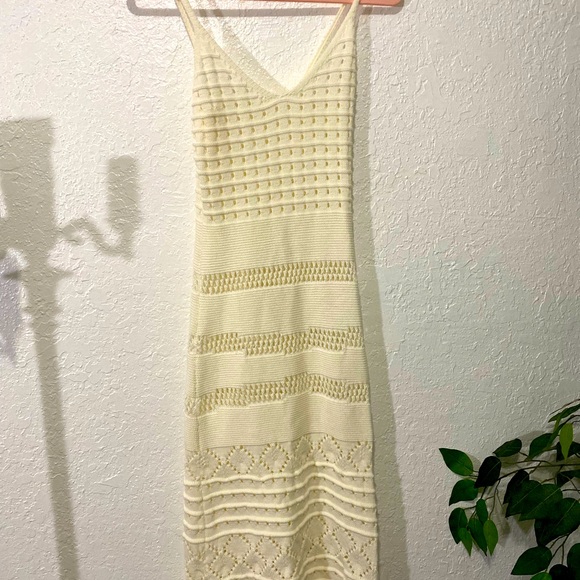 Crochet White Beach Dress - Picture 2 of 3